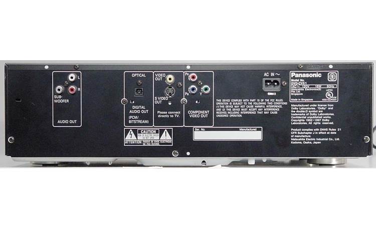 Panasonic DVD-CV51 5-disc carousel DVD/CD changer at Crutchfield