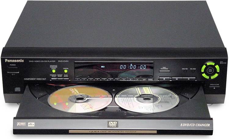 Panasonic DVD-CV51 5-disc carousel DVD/CD changer at Crutchfield