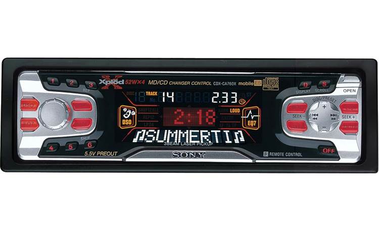 Sony ES CDX-CA760X CD Receiver with CD Changer Controls at