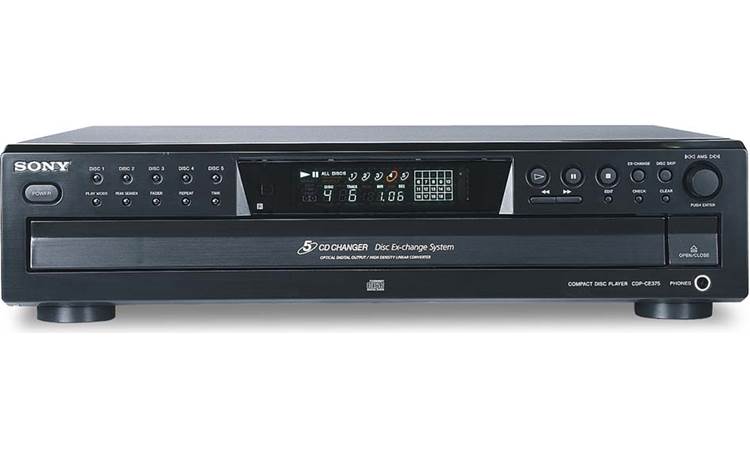 The above interface embarrassed Sony CDP-CE375 5-CD changer at Crutchfield