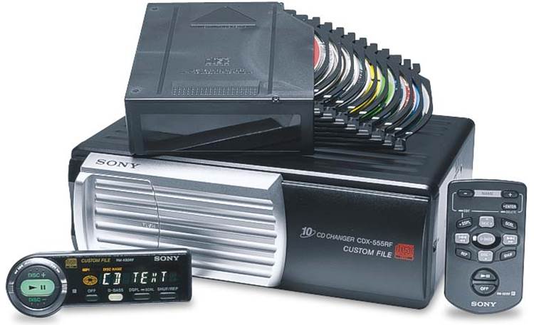 Sony CDX-555RF 10-disc Add-on FM CD Changer at Crutchfield