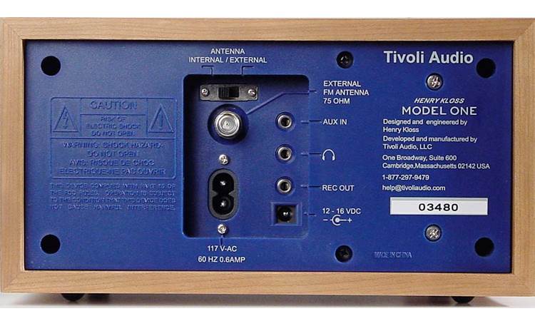 Tivoli Audio Model One (Cherry/Blue) Henry Kloss table radio at