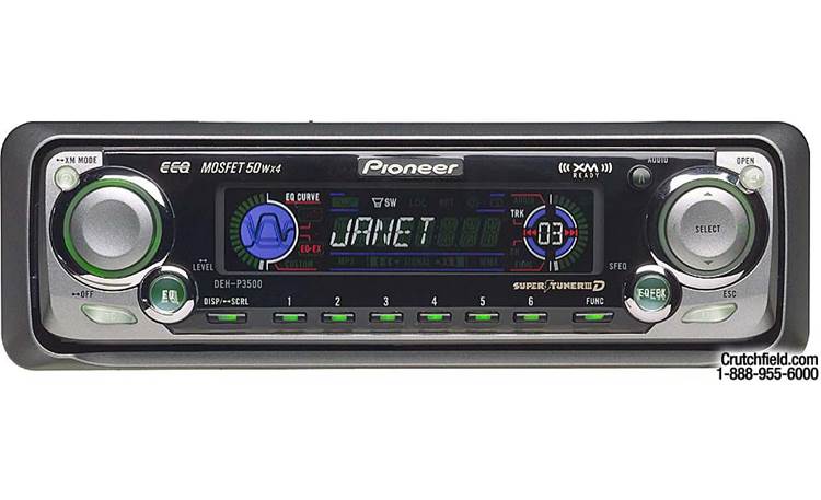 Pioneer DEH-P3500 CD Receiver with CD Changer Controls at Crutchfield