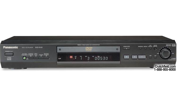 Panasonic DVD-RV32 (Black) DVD/CD player at Crutchfield