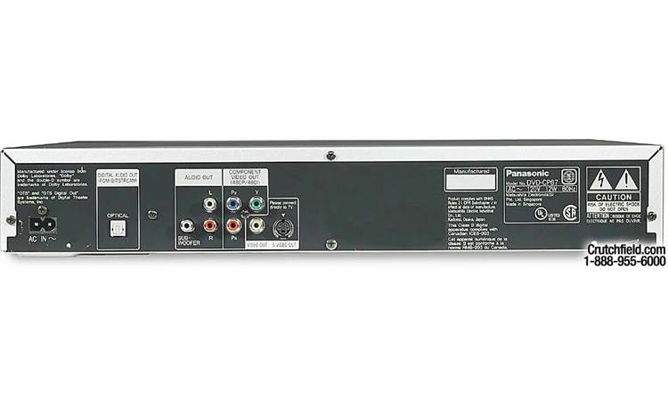 Panasonic DVD-CP67 (Silver) 5-disc carousel DVD/CD changer