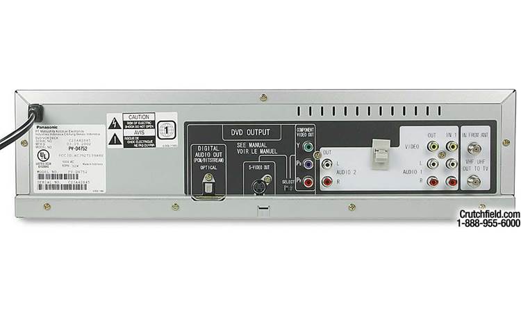 Panasonic PV-D4752 Combination progressive-scan DVD/CD