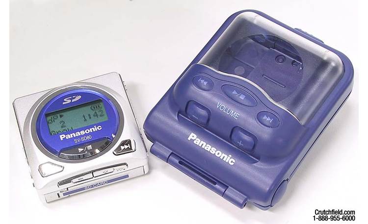 Panasonic SV-SD80 e-wear™ MP3/WMA/AAC player with SD memory card at ...