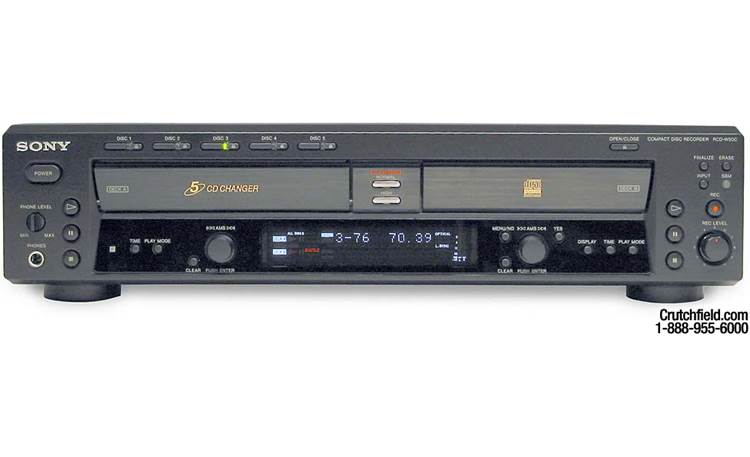 Sony RCD-W50C 5-CD + 1-CD-R/CD-RW changer/recorder at Crutchfield