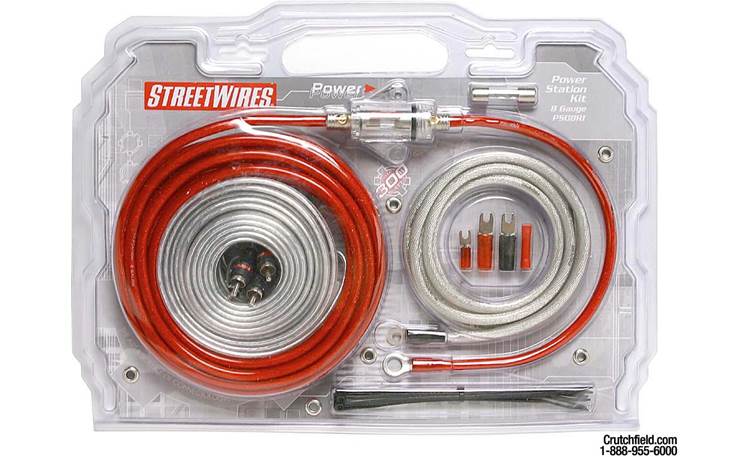 StreetWires 8-gauge Amp Wiring Kit with Patch Cable Front