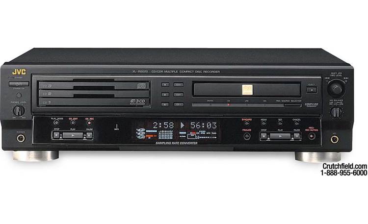 JVC XL-R5020BK 3-CD + 1-CD-R/RW changer/recorder at Crutchfield