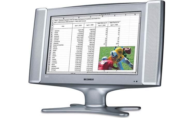 Samsung LTM1775W 17" widescreen HDTV-ready LCD TV with PC compatibility ...