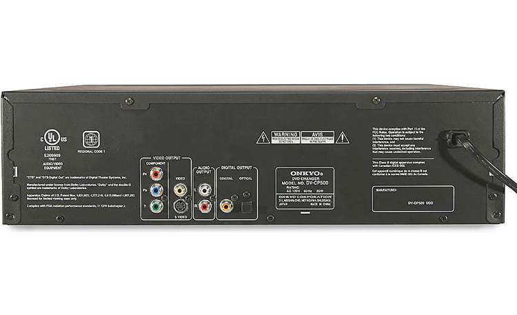 ONKYO DVD/CDプレーヤー DV-SP500 Onkyo DV-SP500 DVD/CD player with progressive scan at Crutchfield