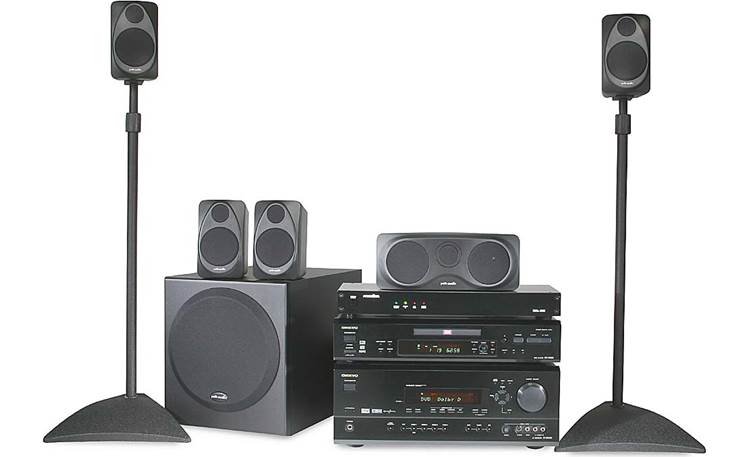 Onkyo / Polk Component Home Theater System DVD player, receiver, speakers  and subwoofer — plus all the accessories you need! at Crutchfield