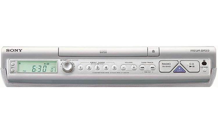 Sony Icf Cd543rmsil Kitchen Radio With, How Do I Set The Clock On My Sony Under Cabinet Radio