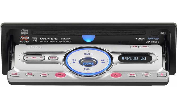 Sony CDX-M8800 CD/MP3 receiver with CD changer controls at Crutchfield