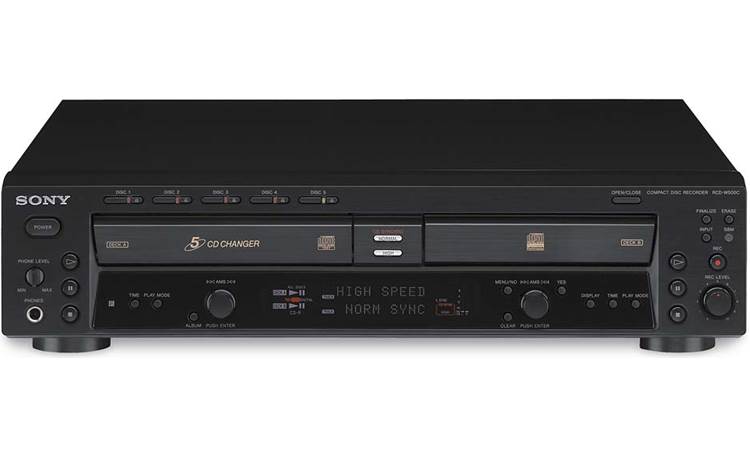 Sony RCD-W500C CD recorder + 5-disc changer at Crutchfield