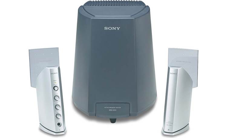 Sony SRS-D313 3-piece powered speaker system at Crutchfield