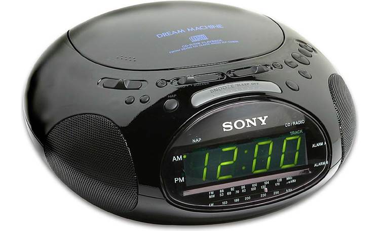 Sony ICF-CD831 (Black) Clock radio with CD player and dual alarm 