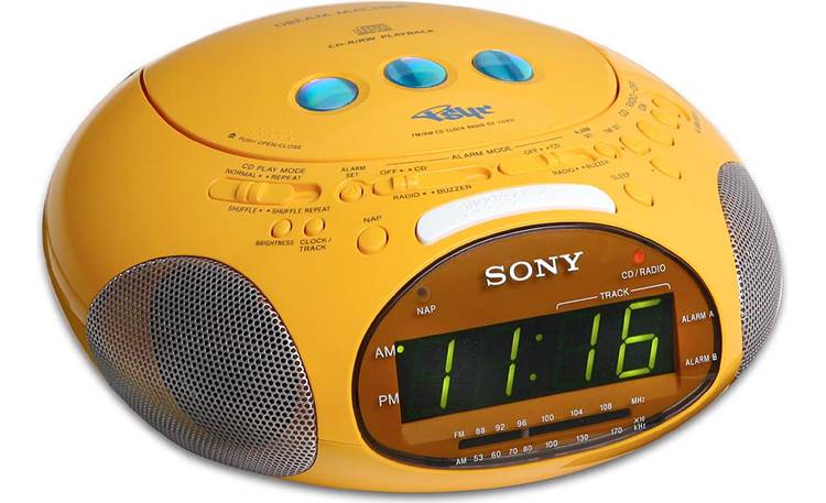 Sony ICF-CD831 (Black) Clock radio with CD player and dual alarm 