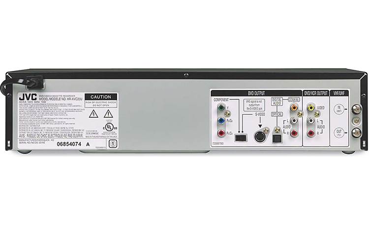 JVC HR-XVC20U Combination DVD/CD player + HiFi VCR at Crutchfield