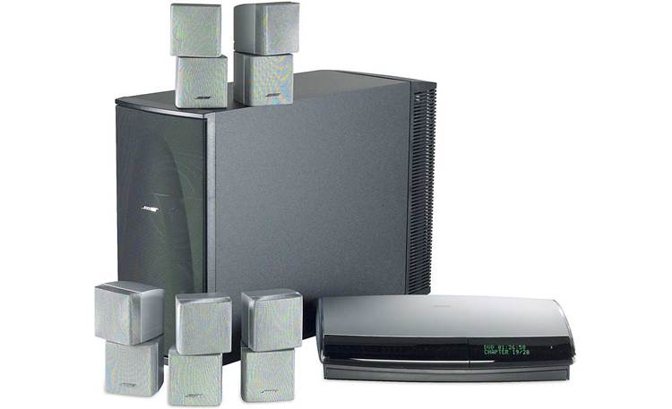 Bose® 28 Series System (Silver speakers & DVD home theater system at Crutchfield
