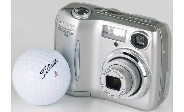 Nikon COOLPIX 3200 With golf ball (for scale)