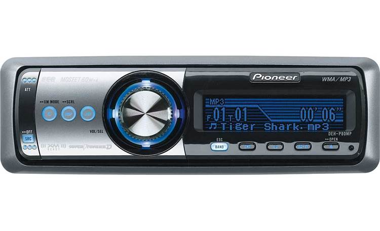 Artefact Kwijting Kolonisten Pioneer DEH-P80MP CD receiver with MP3 / WMA playback Features deep blue  OEL display at Crutchfield