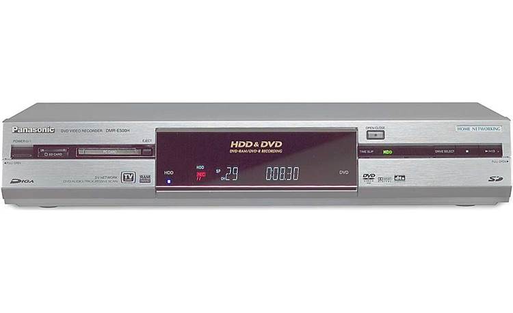 Panasonic DMR-E500HS DVD recorder + 400GB digital recorder with TV Guide On Screen free program guide at Crutchfield