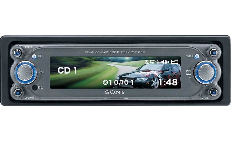 Sony CDX-M9905X CD/MP3 receiver with CD changer controls at 