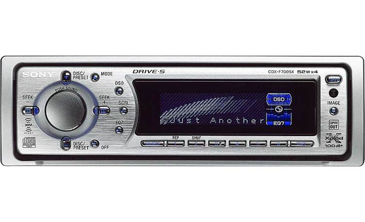 Sony CDX-F7005X CD receiver with CD changer controls at Crutchfield