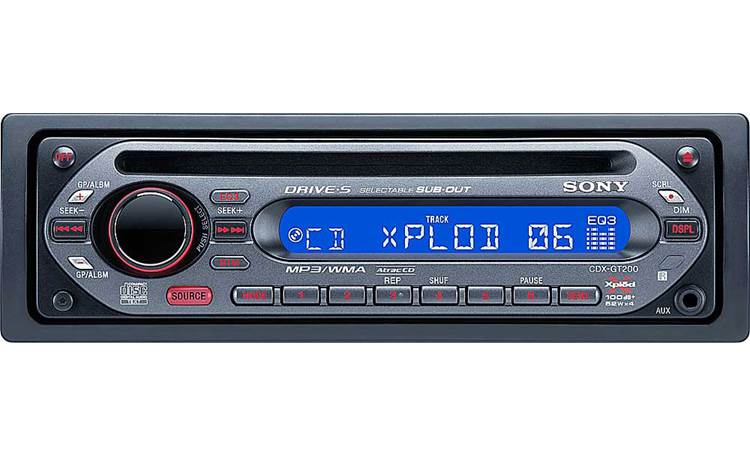 Sony CDX-GT200 CD player with MP3 playback at Crutchfield