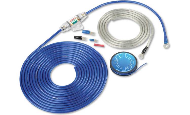 StreetWires Power Station PSK08B 8-gauge amplifier wiring kit — blue