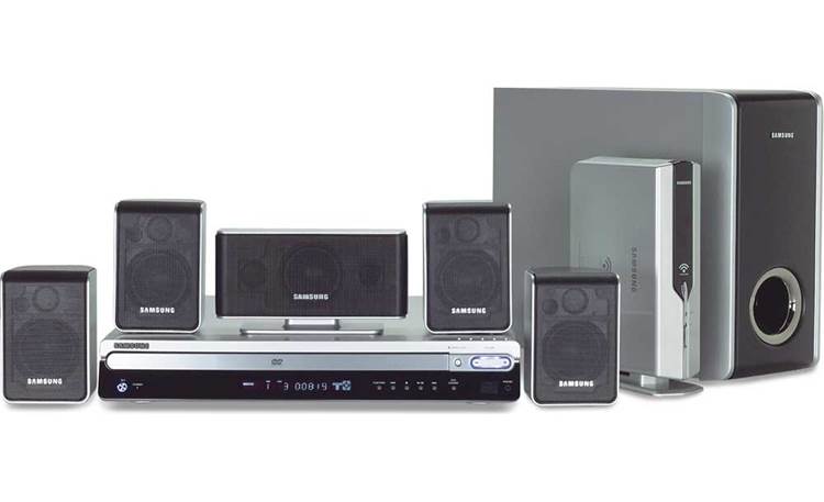 Bukken versneller Catastrofaal Samsung HT-WP38 5-disc DVD home theater system with MP3 player  compatibility and wireless link for rear speakers at Crutchfield