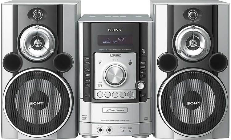 Sony CMT-HPR99XM XM-ready 5-CD/AM/FM shelf system at Crutchfield