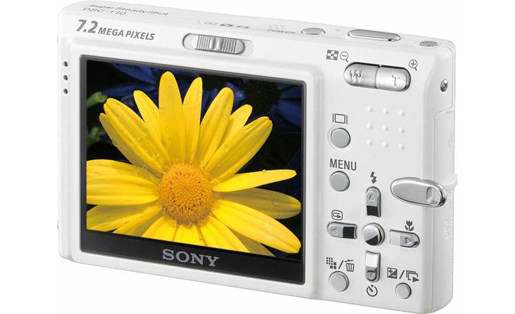 Sony Cyber-shot DSC-T10 (White) 7.2-megapixel digital camera at 