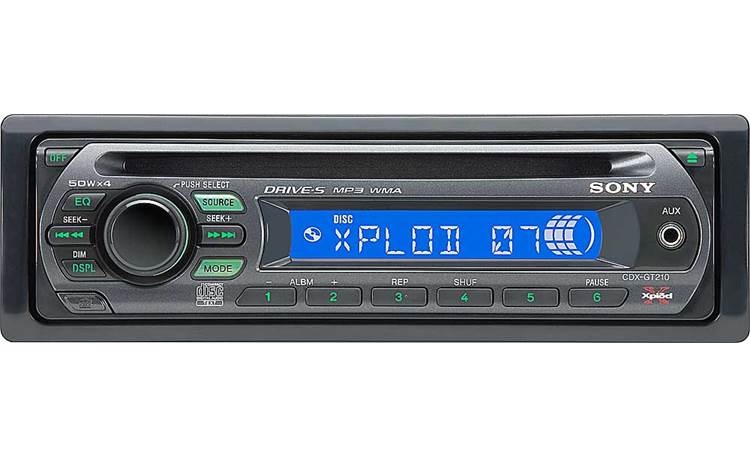 Academy passport plastic Sony CDX-GT210 CD player with MP3/WMA playback at Crutchfield