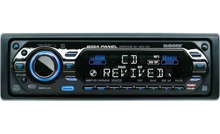Sony MEX-1GP CD player with built-in MP3 memory at Crutchfield