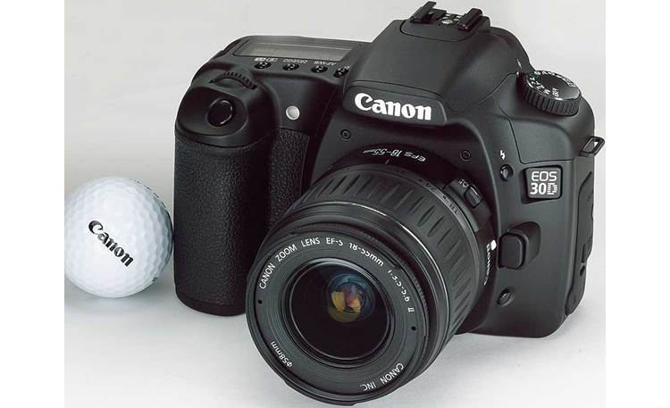 Canon EOS 30D Kit With golf ball (for scale)