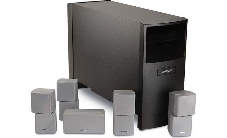 Bose® Acoustimass® 10 Series entertainment speaker system (Silver) at Crutchfield