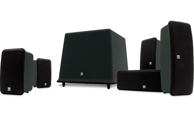 Boston Acoustics MCS 130 Home Theater Speaker System (Midnight) 5 compact  speakers and a powered subwoofer at Crutchfield