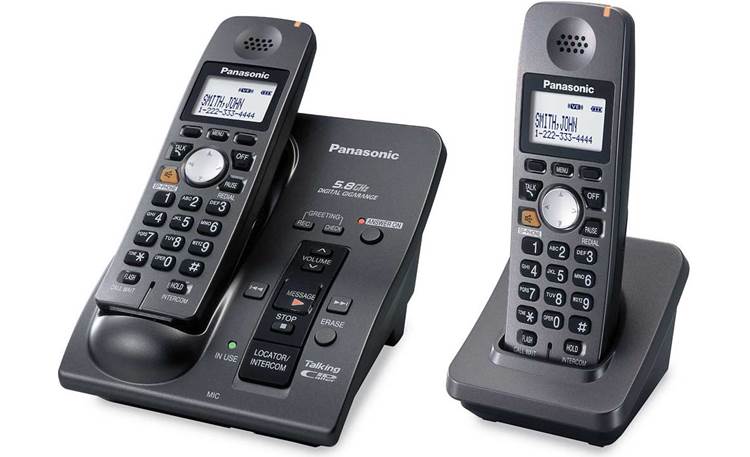 Panasonic KX-TG6052B 5.8 GHz expandable cordless phone system with