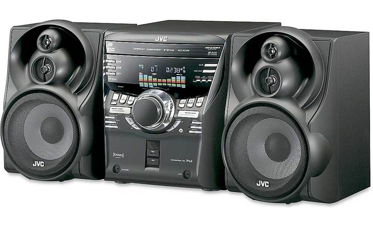 Lokken drie zeil JVC MX-KC58 XM Ready bookshelf audio system with iPod® input at Crutchfield