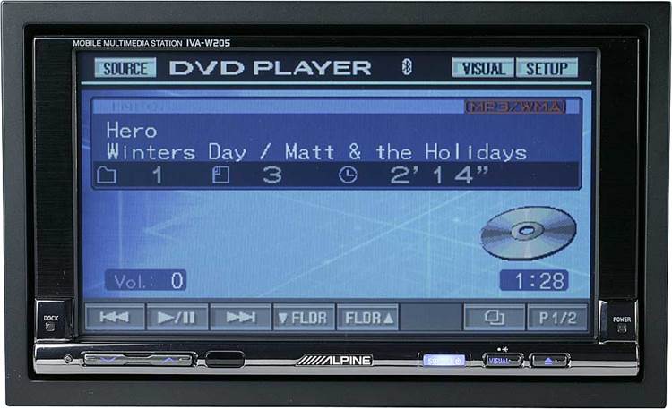 bestuurder Verhoogd oosten Alpine IVA-W205 DVD receiver at Crutchfield