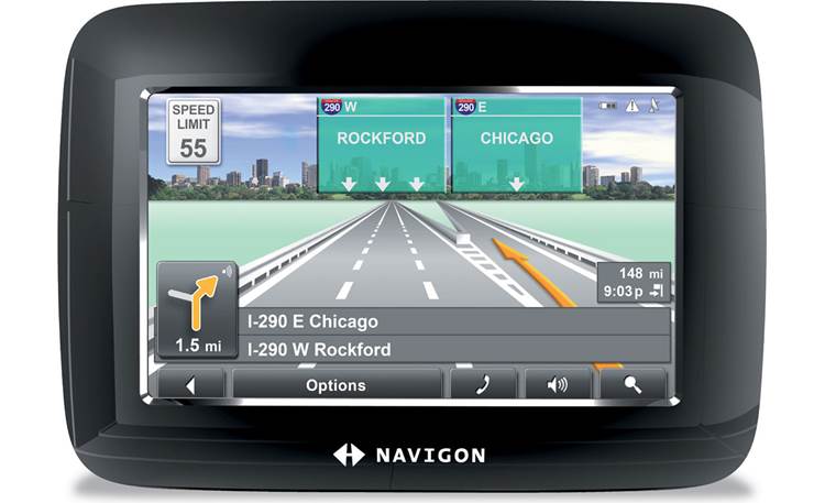 NAVIGON® 7100 Portable car navigation with Bluetooth® at Crutchfield