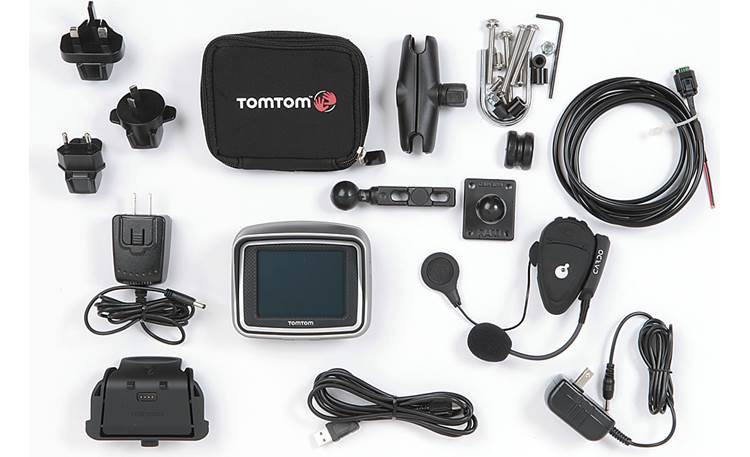 Ongepast Burger Leidingen TomTom RIDER 2nd Edition Portable motorcycle navigator with Bluetooth®  headset at Crutchfield