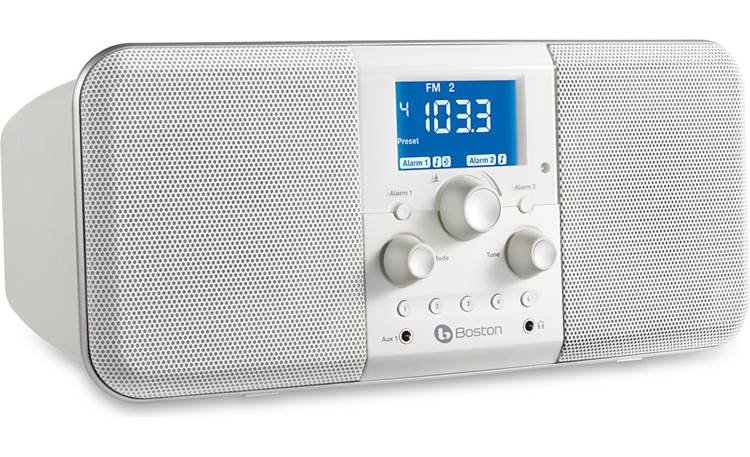 Boston Acoustics Horizon Duo (Midnight) AM/FM clock radio at Crutchfield