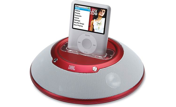 JBL On Stage Micro™ (Red) Powered speaker system for iPod® at Crutchfield