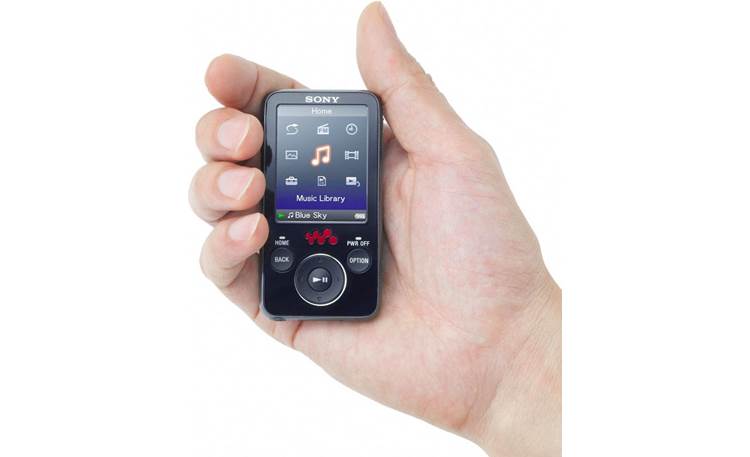 Sony NWZ E 438 F Tragbarer MP3-Player mit FM-Tuner 8 GB rot 