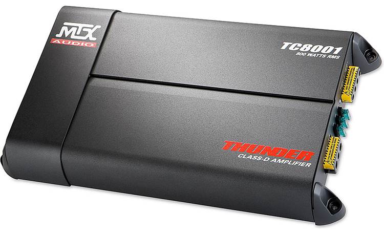 MTX TC8001 Mono subwoofer amplifier — 800 watts RMS x 1 at 2 ohms