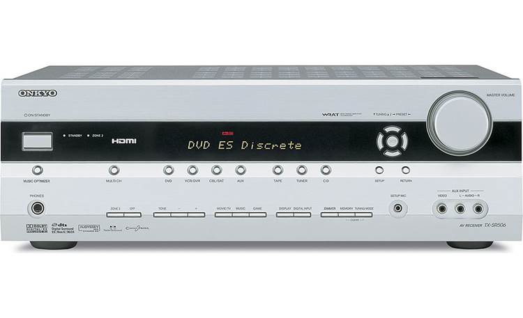 Onkyo TX-SR506 (Silver) Home theater receiver with HDMI switching 